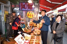 김상호 하남시장, 설 앞두고 전통시장 방문