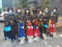인천 동구 여성예비군, 관내 방역 봉사활동 전개