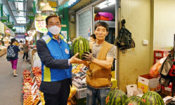 조폐공사, 대전 도마큰시장서 전통시장 장보기 행사