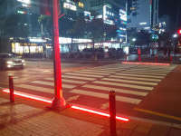 고양시, 행신초·낙민초·화정역 광장 횡단보도에 LED 바닥신호등 시범설치