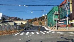 용인시 처인구, 고림동 코아루아파트 입구 삼거리 우회전 차로 신설
