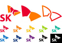 SK 그룹 CI 행복날개 다양한 색상∙디자인으로 진화