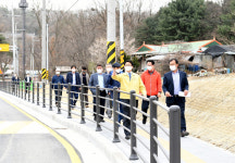 파주시, 심학산 주변 보행환경 개선공사 도로 개통