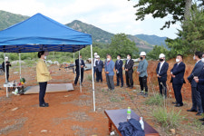 장흥군, 로하스타운 39세대 조성공사 공사 재개 안전기원제