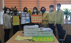 창녕명덕초등학교 학생들 보건소에 감사마음 전달