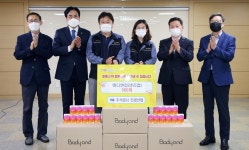 (주)진경산업, 수원시 청년 위한 여성위생용품 500개 기부
