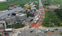 파주시, 조리읍 대원사거리 상습정체 구간 개선 완료
