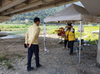 밀양시 산외면장, 물놀이 관리지역 현장 방문 격려