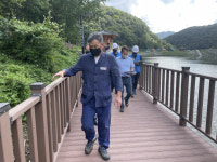 오규석 기장군수, 좌광천 상류 병산저수지 일원  산책로 조성 현장방문