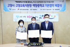 고양시·고양교육지원청·백양중학교 학교시설복합화 사업추진 기본협약 체결