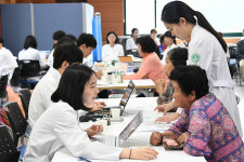 이울진료회 평창 방림지역에 방역물품 전달