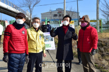 조규일 진주시장, 정촌면 우수저류지 파크골프장 공사 현장 점검