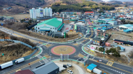 산청군, 단성면 농산물산지유통센터 앞 회전교차로 설치