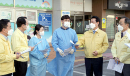 김영록 전남지사, 목포아동병원 외래진료센터 입원진료 현장 점검