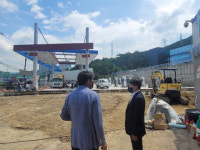 이정곤 양산부시장, 민간수소충전소 구축지 현장행정