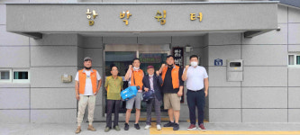 김해시 내외동 청년회 경로당 방역 봉사