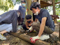 곡성군미래교육재단, 섬진강 제월섬 나무집짓기 워크숍 마무리