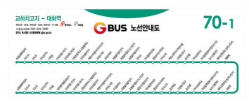 파주시, 70-1(교하~대화) 신설 및 M7111 준공영제 운행 개시
