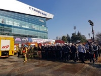 인천시설공단 삼산월드체육관, 안전한국훈련 실시