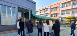 광주시교육청, 봉주초 모듈러 교사 견학행사 실시