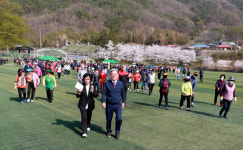 의령군 봉수면, 천년 품은 꽃가람길 걷기대회 개최