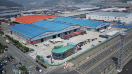 해양진흥公, 부산신항 웅동 배후단지 내 투자 결실…동방웅동물류센터 개장