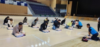 용인도시공사, 실내체육관 재난대응 훈련 실시