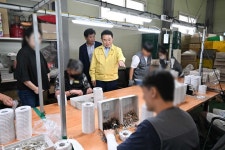 백영현 포천시장, 군내면 소재 장애인직업재활시설세움방문·격려