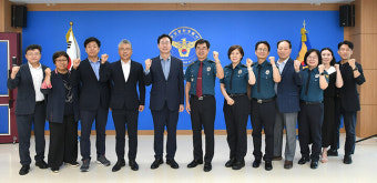 정명근 화성시장, 7일 동탄경찰서 방문
