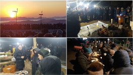 해남 오소재에서 갑진년 새해 해맞이 행사 준비 한창