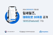 딥세일즈, 데이터바우처 활용 위한 데이터셋 30여 종 공개