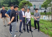 이영민 용인시 수지구청장, 주요 사업 현장 점검 나서
