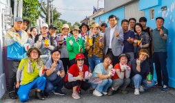 익산시 영등1동 주민자치회, 산뜻한 벽화로 골목 환경 개선