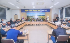 고흥군의회 해창만 간척지 조사 특별위, 농민단체 대표와 간담회