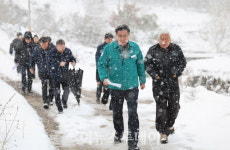 진병영 함양군수, 눈보라 속 서하·서상면 현장행정 추진
