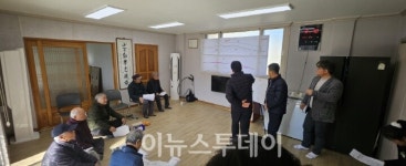 고성군, 암전~대평 도로 확·포장공사 주민 의견 수렴