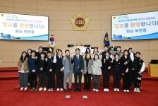류기준 전남도의원, 화순북면중 학생들과 청소년 의회교실 참여