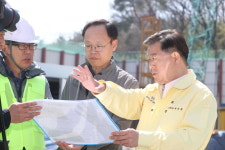 광명시, 신안산선 공사장 구조물 손상에 도로 전면 통제