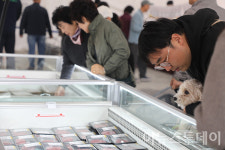 횡성한우축제 판매장 찾은 방문객들