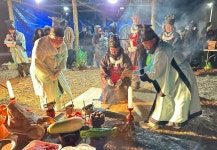 해남 북일면 오소재 병오년 해맞이 행사 대성황