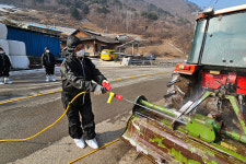 정선군, 가축 전염병 차단 합동 방역…설 연휴 차단벽 높인다