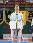 경남 고성여중 허연우 선수, 전국종별태권도대회 1위 등극