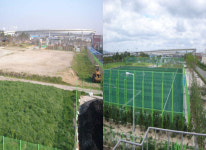 [부산] 하수처리장 인조잔디축구장으로 새 단장