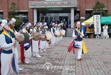 천안상록마라톤대회… 흥타령 풍물단, 흥겨운 리듬
