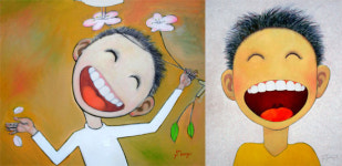 이순구 웃는 얼굴 그림 보는 것만으로 웃음이 퍼져요