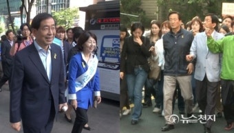 [영상뉴스] 공식 선거운동 시작, 서울시장 박원순·정몽준 유세전