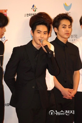 [포토] '2015 드림콘서트' EXO(엑소) 수호, '멋진 무대 기대하세요'