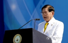 [만국회의 1주년] 기념사하는 HWPL 이만희 대표