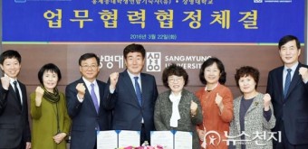 상명대-홍제동대학생연합기숙사(유) 업무협약 체결