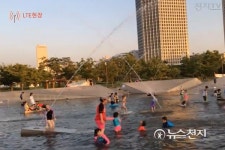 [LTE현장] 연이은 폭염, 도심속 수영장으로